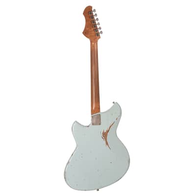 Novo Serus J Sonic Blue Medium Distress w/ Lollar 50's Wind P-90 Pickups (Serial #26819) image 5