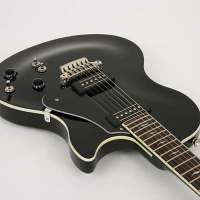 VOX Series SSC-55 Black Single Cutaway Mahogany Maple Top Electric Guitar image 14