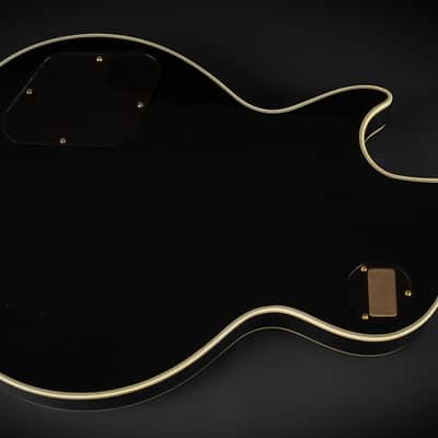 2021 Gibson Custom Shop Historic '57 Les Paul Custom Black Beauty Reissue - Ebony VOS | USA Vintage Long Neck Tenon No Weight Relief 4.18kg | CoA OHSC image 12