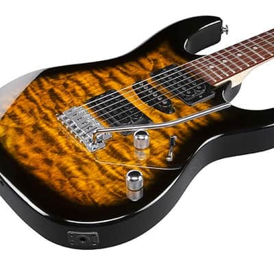 Ibanez GRX70QA Quilt Maple Top Electric Guitar Sunburst image 2