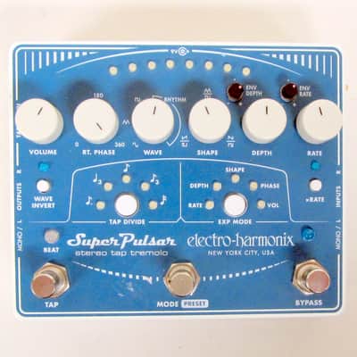 Mint Electro-Harmonix Super Pulsar Analog Stereo Tap Tremolo Mint Condition image 2