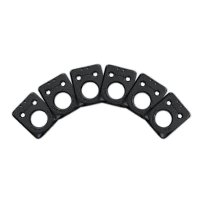 Graph Tech Ratio InvisoMatch Plates Fender Style 2 Pin Hole - Black (6 set) image 1