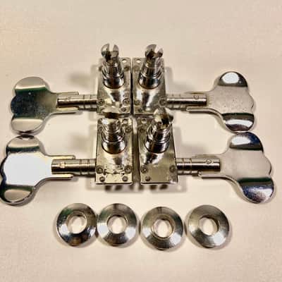 Grover Slimline Bass Tuners 1970s Chrome for Rickenbacker image 2