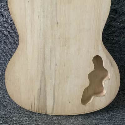 Left Handed Solid Basswood Guitar Body image 7