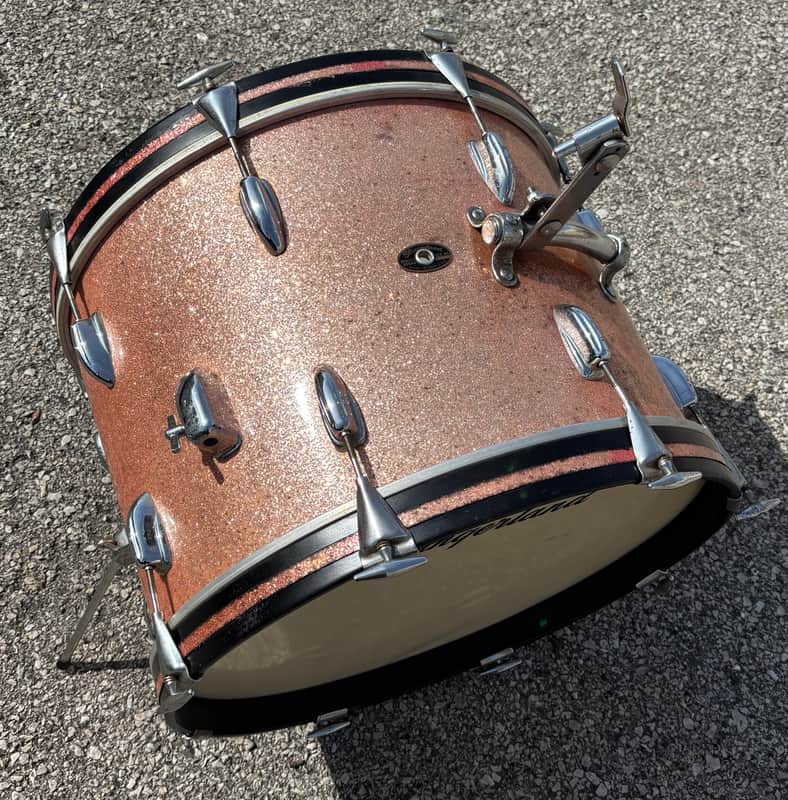 Vintage Slingerland 20” Bass Drum 1960’s - Pink Sparkle image 1