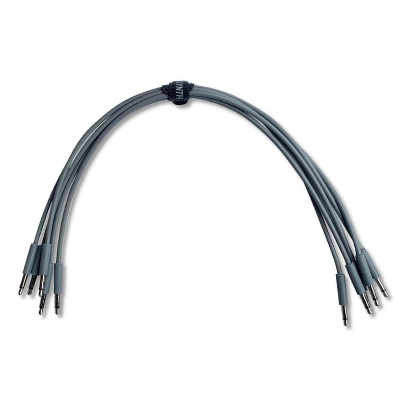 Super-Slim Eurorack Patch Cables (5 pack)-120cm / Grey image 1