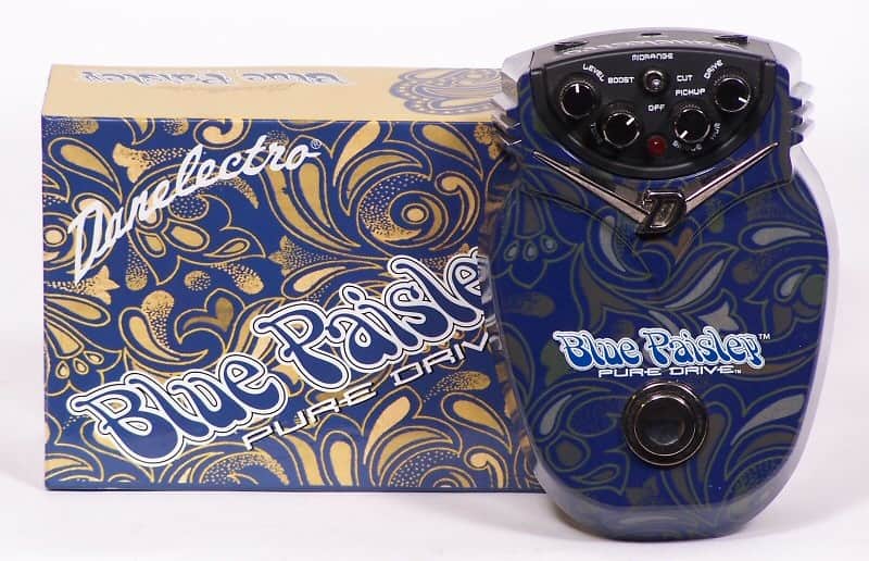 Danelectro Blue Paisley Overdrive Effect Pedal | Reverb