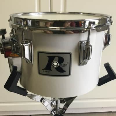 Rogers Big R 10” Concert tom 1970’s - New england white image 1