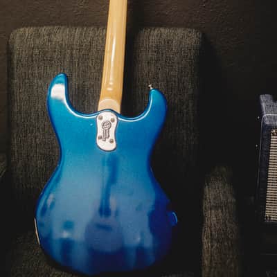 Mosrite The Nokie 1992 - Blue sparkle image 3