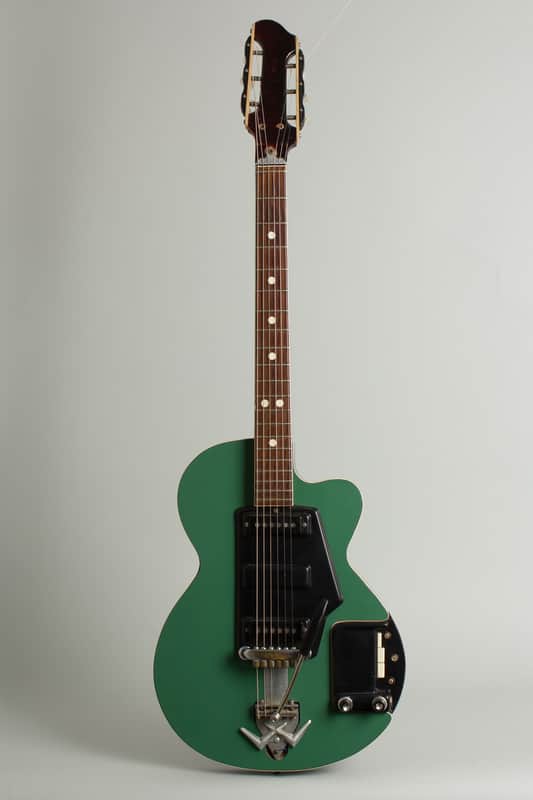Wandre Soloist Semi-Hollow Body Electric Guitar (1964), period hard shell case. image 1