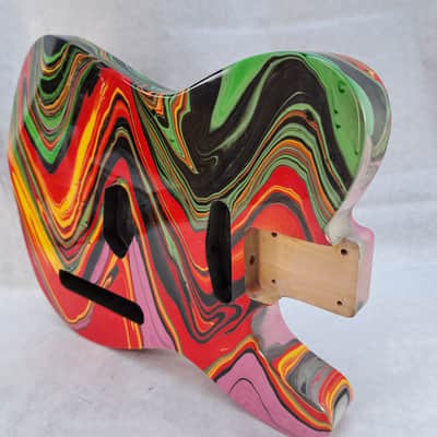 Player grade Finished Multicolor Alder SxS body - Tele -for Fender Telecaster neck - Hardtail J2294 image 7