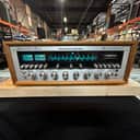 Model 4270 Stereo 2 + Quad-radial 4 Receiver with Silver Face and Walnut Case