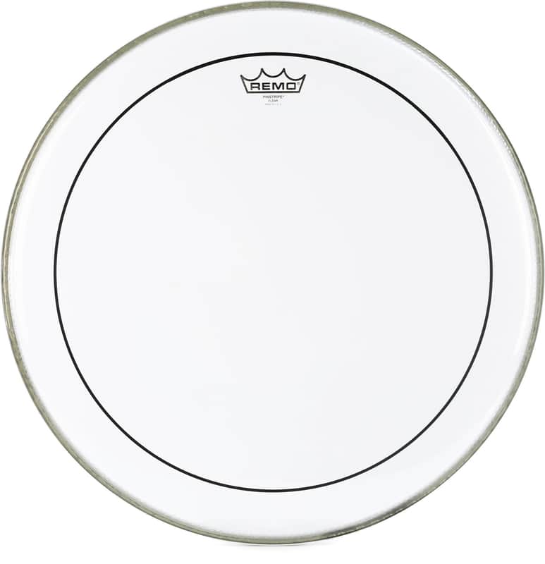 Remo Pinstripe Clear Bass Drumhead - 20 inch (5-pack) Bundle image 1