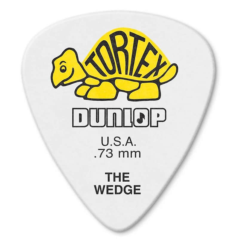 Dunlop 424P73 Tortex Wedge .73mm Guitar Picks (12-Pack) image 1