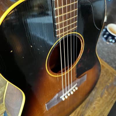 1963 Gibson LG-1 Acoustic Guitar w/ New Rosewood Bridge, Original Case, New Bone Nut & Saddle image 4