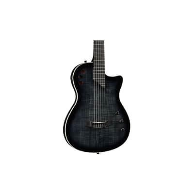 Cordoba Stage Nylon 6-String Electric Guitar with Gig Bag (Black Burst) image 5