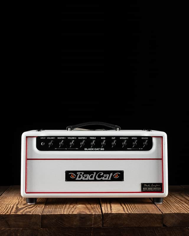 Bad Cat Mod Shop Mark Sampson Black Cat 30 Watt Guitar Head - White Bronco - Free Shipping image 1
