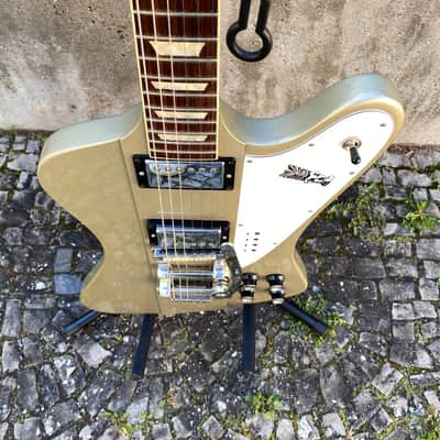🎸 GIBSON FIREBIRD / ELLIOT EASTON TIKIBIRD / 2013 / gold mist poly / limited edition / incl. OHSC image 5