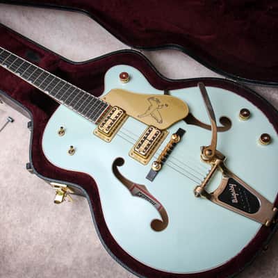 GRETSCH MIJ Falcon G6136T Limited Edition "Creme de Marine Blue + Ebony" (2014) image 1