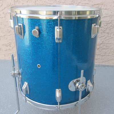 ROGERS VINTAGE HOLIDAY BLUE SPARKLE DRUM SET - DAYTON ERA image 11
