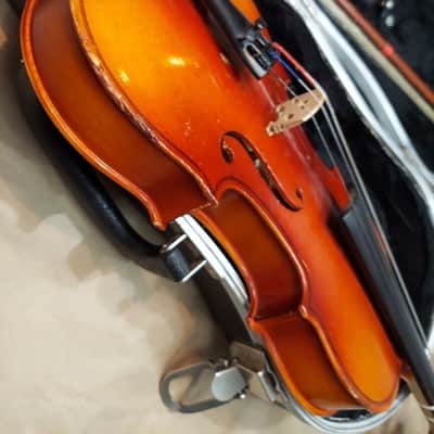 Suzuki model 101RR size 1/4 violin, Japan 1988, with case & bow, Very Good Cond image 10