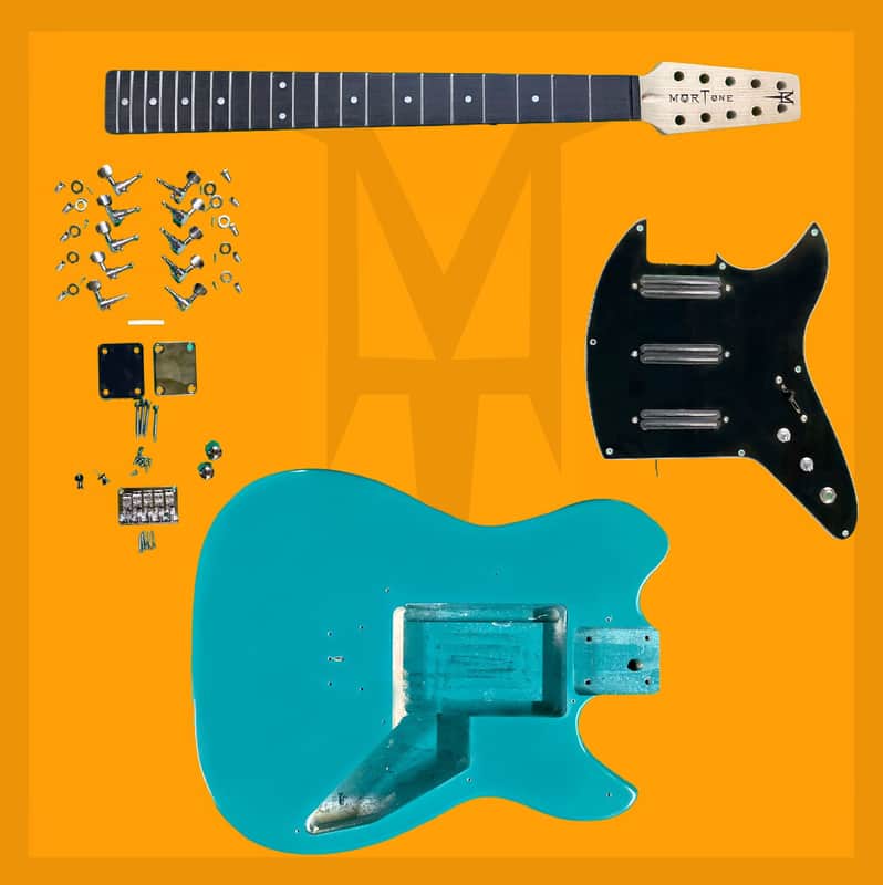 Complete Electric 10 String Mandocello / Cittern Build Kit (MT31K) Blue image 1