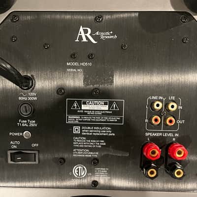 Acoustic Research SUB510 175W Subwoofer Built-in Class D Digital Amplifier *Read Description* image 13