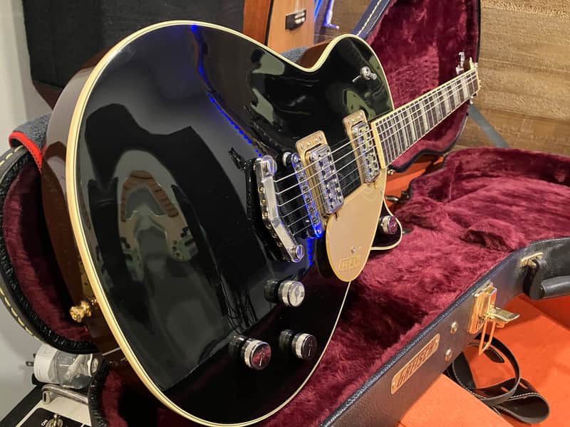 Gretsch G6228 Players Edition Jet BT with V-Stoptail 2018 - Present - Black image 1