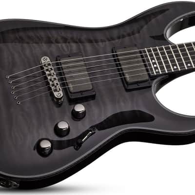 Schecter Hellraiser Hybrid C-1 - Trans Black Burst (TBB) (1922) image 4