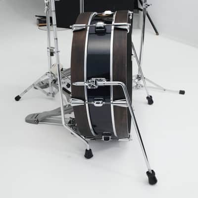 Tama LJK48P-HBK Club-Jam Pancake Shell Kit 4 pcs - Hairline Black/Chrome HW image 5