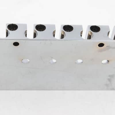 Mighty Mite 5-String High-Mass Bass Guitar Bridge - Chrome, Universal Professional Parts, NOS , no packaging image 2