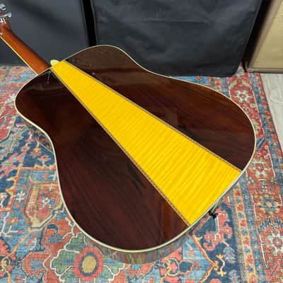 Morris D41 Style X-Braced Dreadnought Model W50 Jacaranda MIJ - 1970's image 12