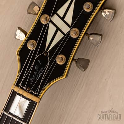 1981 Greco Super Real Custom EG1000 Black Beauty Vintage Guitar w/ Maxon Dry Z Pickups, Bigsby B7, Case image 4