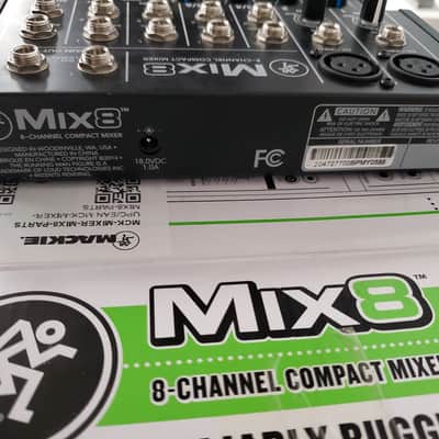 Mackie Mix8 8-Channel Non Powered Compact Mixer, Not Functioning, For Parts Only image 2