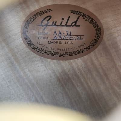 Vintage 1997 Guild Artist Award Archtop Electric Guitar - Blonde with Benedetto Pickup and Guild Hardshell Case image 22