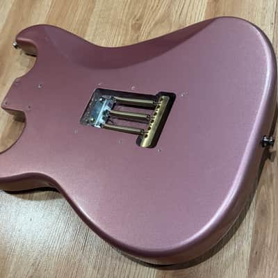 Squier Affinity Series 2024 Burgundy Mist Body - Upgraded Trem Block and Saddles image 6