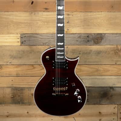 ESP EC-1000T CTM Electric Guitar See Thru Black Cherry image 4