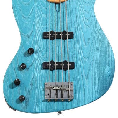 Sire Marcus Miller V6 4-string Left-handed Electric Bass Guitar - Ocean Turquoise Blue image 2