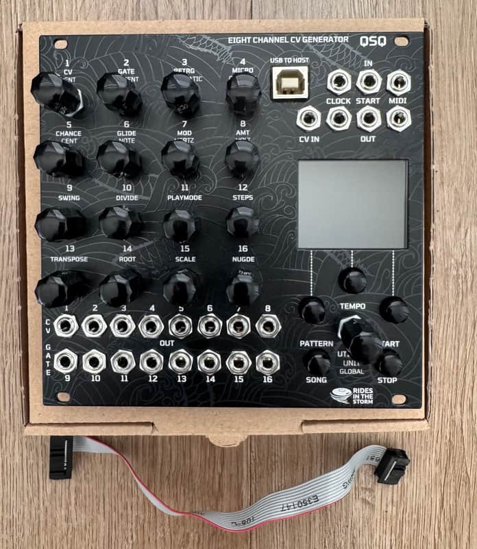 Rides In The Storm QSQ Eight Channel Sequencer and MIDI/CV Interface 2025 - Black image 1