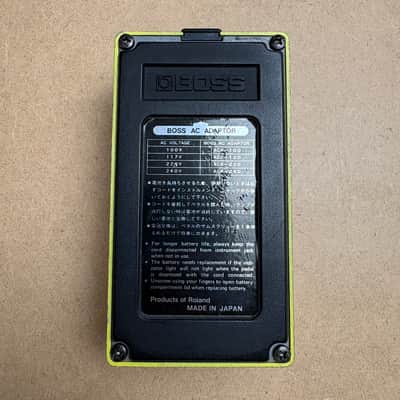 Boss OD-2 Turbo OverDrive (Black Label) 1986 - Yellow image 2