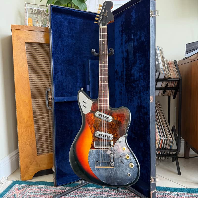 Framus Strato Deluxe 1965 - Sunburst w/ Rare See-Through Tourtoise Guard w/ OHSC image 1