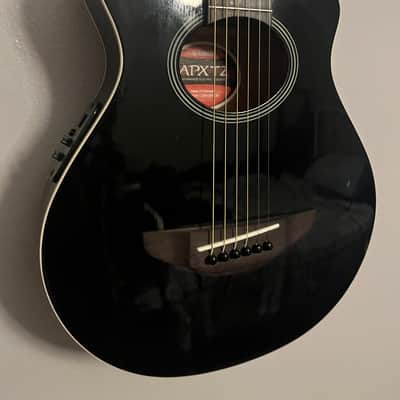 Yamaha APXT2 3/4 Size Acoustic/Electric Cutaway Guitar 2010s - Black image 2