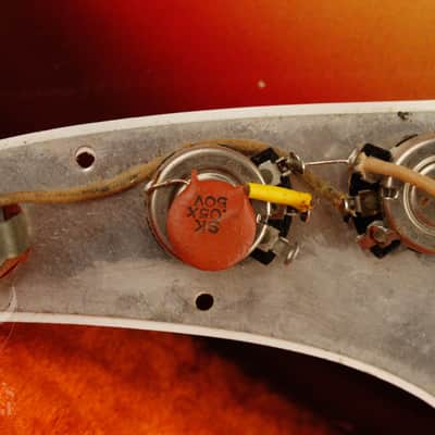 original 1962 Fender Duo-Sonic SLAB BOARD Shaded Sunburst/Maroonburst HANG TAG! image 25