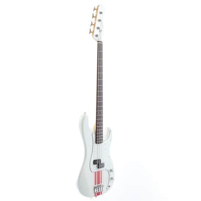 Fender 2023 Collection MIJ Traditional 60s Precision Bass in Olympic White with a Red Competition Stripe [JD23006843] (06/04) image 14