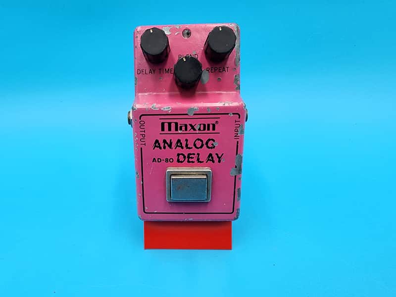 Vintage 80s Maxon AD-80 Analog Delay Guitar Effect Pedal Original Bass MIJ Japan image 1