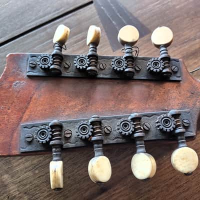 Antique Mandolin pre-1900 Brass Tuners, Bridge & Tailpiece Lot image 16