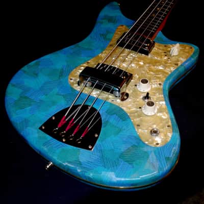 Egmond BEG 2-V 1967 Blue Vinyl.  Retro Cool Bass. A true vintage piece. RARE. image 12