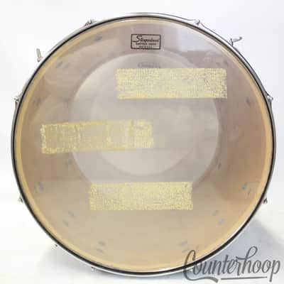 Slingerland 18x16"3Ply Floor Tom Drum Chrome Over Wood COW Vintage70s Sound King image 9