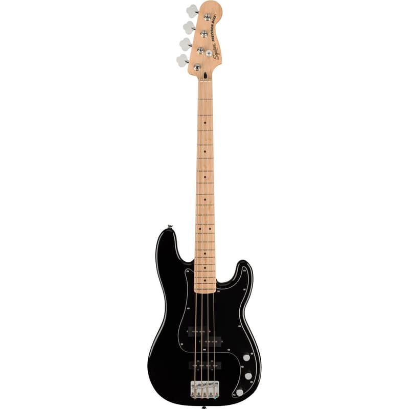 Squier Affinity Series Precision Bass PJ Electric Guitar Pack with Rumble 15 120V Amplifier, Maple Fingerboard, Black image 1