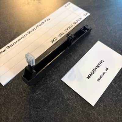 ORIGINAL Fatar Replacement SHARP/BLACK Key for Siel DK-600/Opera, DK-700, DK-80; Crumar Bit One, Bit 99 imagen 3